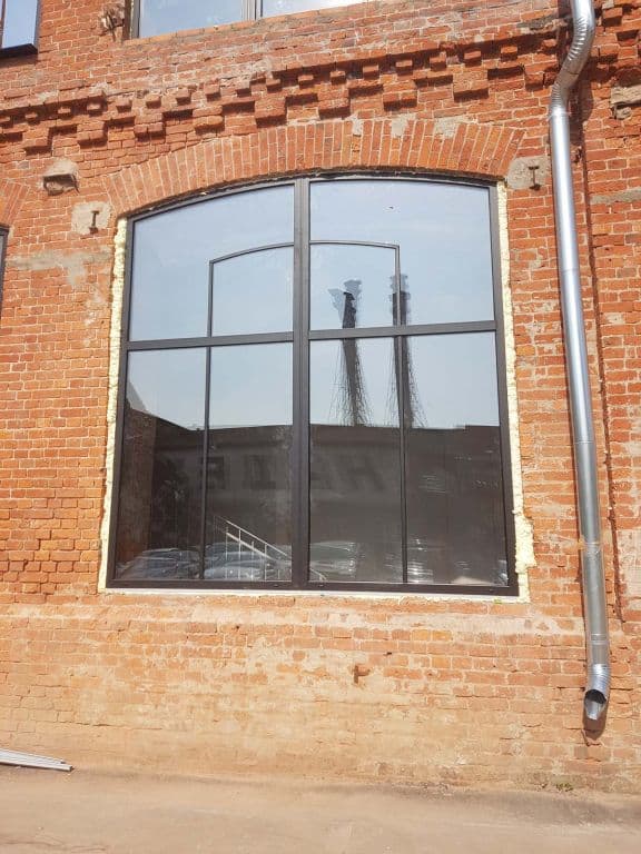 Установка балконного блока из профиля Евролайн