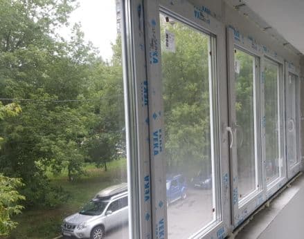Остекление теплого балкона VEKA Softline 70